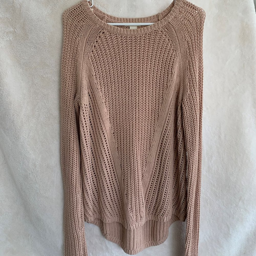 H&M Pink Blush Cozy Knit Sweater - Size S Small